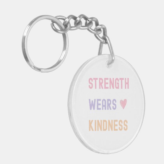 Strength Wears Kindness port key キーホルダー (正面左)