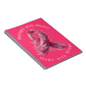 Strength with Grace – Breast Cancer Awareness  ノートブック (右側)