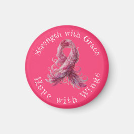 Strength with Grace – Breast Cancer Awareness  マグネット