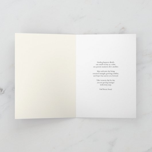 Stress Fracture Recovery Crutches & Boot カード (内部)