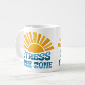 Stress Free Zone コーヒーマグカップ (正面左)