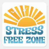 Stress Free Zone スクエアシール (正面)