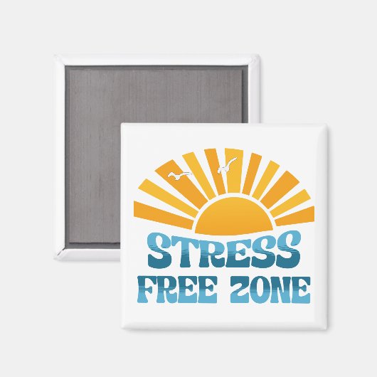 Stress Free Zone マグネット (正面/裏面)