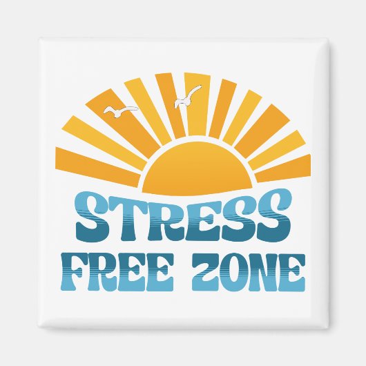 Stress Free Zone マグネット (正面)