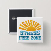 Stress Free Zone 缶バッジ (正面&裏面)