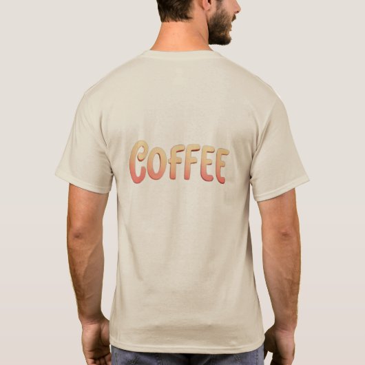 Stress is eliminated with coffee tシャツ (裏面)