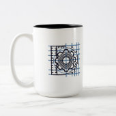 Stress → Strain → Coffee | Mechanical Engineer Mug ツートーンマグカップ (左)