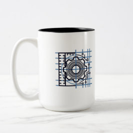 Stress → Strain → Coffee | Mechanical Engineer Mug ツートーンマグカップ