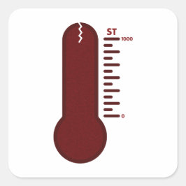 Stress Thermometer Sticker スクエアシール