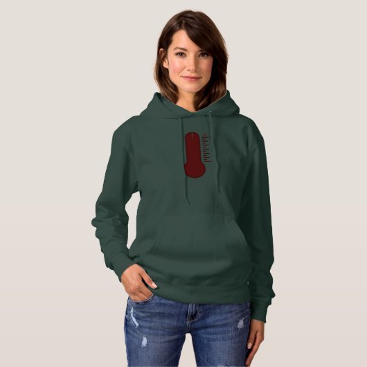 Stress Thermometer Women's Hoodie パーカ (正面フル)