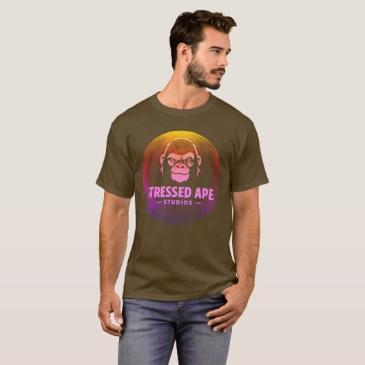 Stressed Ape Studios - バブル Tシャツ (正面フル)