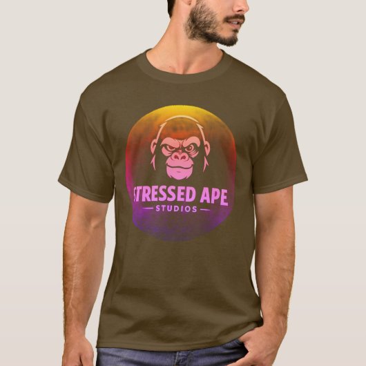 Stressed Ape Studios - バブル Tシャツ (正面)