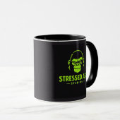 Stressed Ape Studios Green Logo マグカップ (正面右)