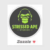 Stressed Ape Studios Green Logo-Sticker シール (シート)