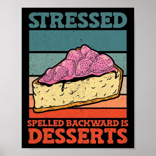Stressed Backward Is Dessertsストレス対応 ポスター (正面)