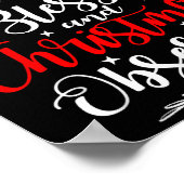 Stressed Blessed And Christmas Obsessed Fun Xmas S ポスター (角)