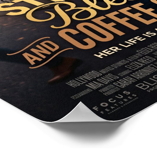 stressed blessed and coffee obssesed ポスター (角)