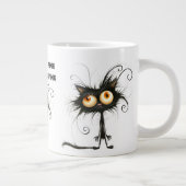 Stressed Cat I'm Fine It's Fine Everything's Fine ジャンボコーヒーマグカップ (右)