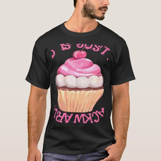 Stressed Is Just Desserts Backwards  Cupcake Tシャツ (正面)