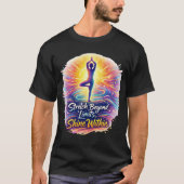 Stretch Beyond Limits Bold Yoga Energy Tee Tシャツ (正面)