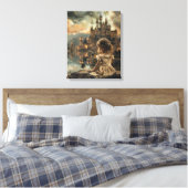 Stretched Canvas met Princess Elly  キャンバスプリント (インサイチュ (寝室))