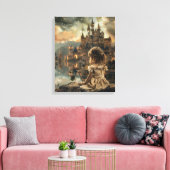 Stretched Canvas met Princess Elly  キャンバスプリント (インサイチュ (リビング))