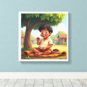 Stretched Canvas Print キャンバスプリント (インサイチュ (ウッドフロア))