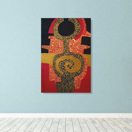 Stretched Canvas Print キャンバスプリント (インサイチュ (ウッドフロア))