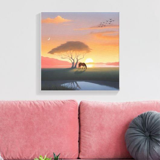 Stretched Canvas Print キャンバスプリント (インサイチュ (リビング))