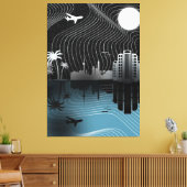 Stretched Canvas Print キャンバスプリント (インサイチュ (リビング))