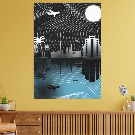 Stretched Canvas Print キャンバスプリント (インサイチュ (リビング))