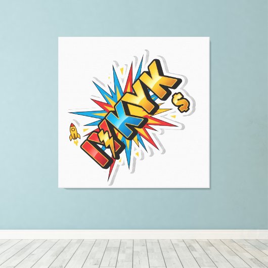 Stretched Canvas Print キャンバスプリント (インサイチュ (ウッドフロア))