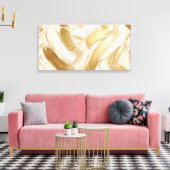 Stretched Canvas Print Abstract Brushstrokes キャンバスプリント (インサイチュ (リビング))