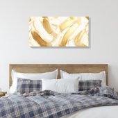Stretched Canvas Print Abstract Brushstrokes キャンバスプリント (インサイチュ (寝室))
