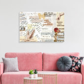 Stretched Canvas Print | aesthetic vintage gift キャンバスプリント (インサイチュ (リビング))