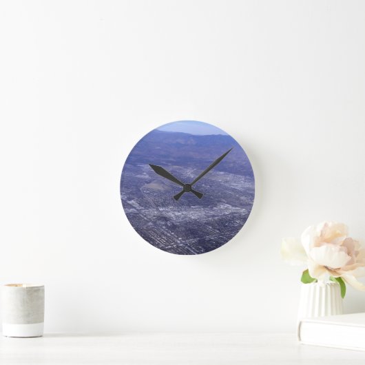 Stretched Canvas Print Art #14 ラウンド壁時計 (ホーム)