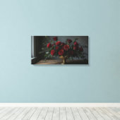 Stretched Canvas Print Dark Florals キャンバスプリント (インサイチュ (ウッドフロア))