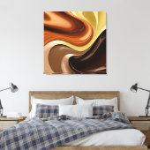 Stretched canvas print in stylish graphic キャンバスプリント (インサイチュ (寝室))