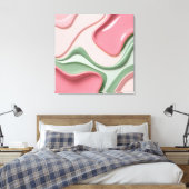 Stretched canvas print in stylish graphic キャンバスプリント (インサイチュ (寝室))