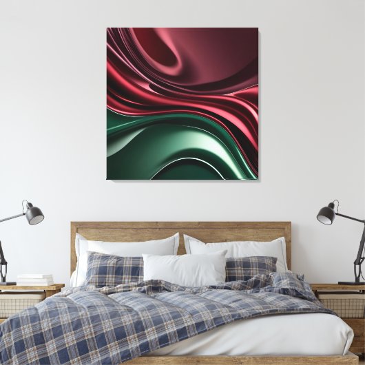 Stretched canvas print in stylish graphic キャンバスプリント (インサイチュ (寝室))