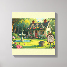 Stretched Canvas Print-Inspirational Quote. キャンバスプリント