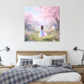 Stretched Canvas Print quiet Beauty キャンバスプリント (インサイチュ (寝室))