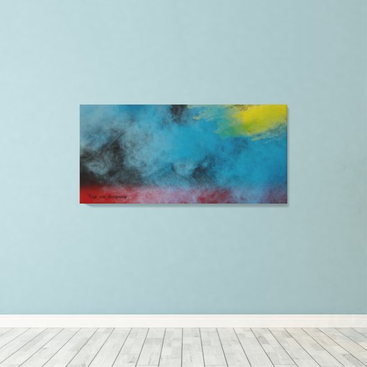 Stretched Canvas Print  Space smoke  キャンバスプリント (インサイチュ (ウッドフロア))