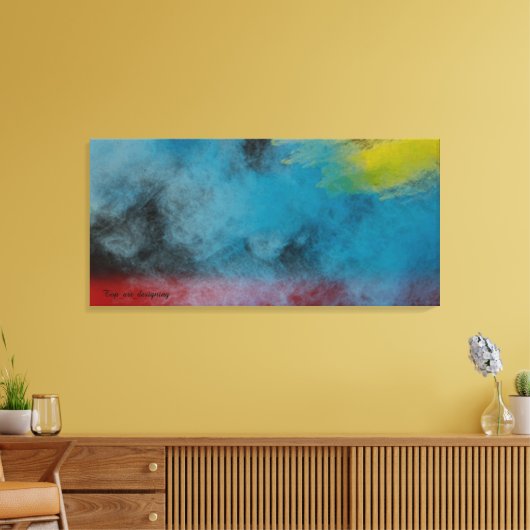Stretched Canvas Print  Space smoke  キャンバスプリント (インサイチュ (リビング))