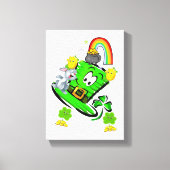 Stretched Canvas Print St. Patrick's Day Rabbit キャンバスプリント (正面)