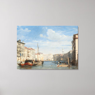 Stretched Canvas Print the frand canal キャンバスプリント