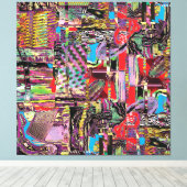 Stretched Canvas Print – Urban Fractals キャンバスプリント (インサイチュ (ウッドフロア))