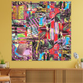 Stretched Canvas Print – Urban Fractals キャンバスプリント (インサイチュ (リビング))