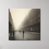 Stretched Canvas Print - Victorian London Street キャンバスプリント (正面)
