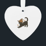 Stretching Black Cat � Witchy Autumn Classic T-Shi オーナメント<br><div class="desc">Stretching Black Cat � Witchy Autumn Classic T-Shirt</div>